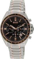 Hugo Boss Driver Sport Grey Dial Grey Steel Strap Watch for Men - 1513094
