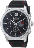 Hugo Boss Professional Black Dial Black Silicone Strap Watch for Men - 1513525