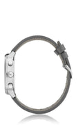 Hugo Boss Attitude Grey Dial Grey Leather Strap Watch for Men - 1513658