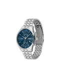 Hugo Boss Associate Blue Dial Silver Steel Strap Watch for Men - 1513839