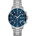Hugo Boss Admiral Blue Dial Silver Steel Strap Watch for Men - 1513907