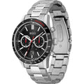 Hugo Boss Allure Chronograph Black Dial Silver Steel Strap Watch for Men - 1513922