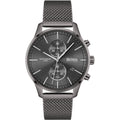 Hugo Boss Associate Grey Dial Grey Mesh Bracelet Watch for Men - 1513870
