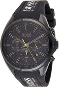 Hugo Boss Distinct Black Dial Black Silicone Strap Watch for Men - 1513859