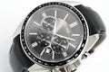 Hugo Boss Contemporary Sport Driver Black Dial Black Leather Strap Watch for Men - 1513085