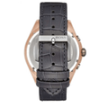 Hugo Boss Onyx Grey Dial Black Leather Strap Watch for Men - 1513366