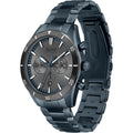 Hugo Boss Santiago Grey Dial Blue Steel Strap Watch for Men - 1513865