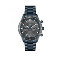 Hugo Boss Santiago Grey Dial Blue Steel Strap Watch for Men - 1513865