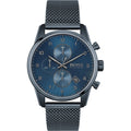 Hugo Boss Skymaster Chronograph Blue Dial Blue Mesh Bracelet Watch for Men - 1513836