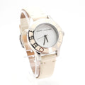 Marc Jacobs Blade White Dial White Leather Strap Watch for Women - MBM1098