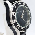 Marc Jacobs Blade Black Dial Black Leather Strap Watch for Women - MBM1082