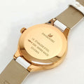 Swarovski Lovely Crystals Mother of Pearl Dial White Leather Strap Watch for Women - 5242904
