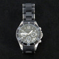 Marc Jacobs Rock Chronograph Black Dial Black Silicone Strap Watch for Women - MBM2551