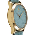 Gucci G Timeless Quartz Blue Dial Blue Leather Strap Watch For Men - YA1264097