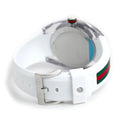 Gucci Sync XXL White Dial White Rubber Strap Watch For Men - YA137102