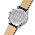 Tommy Hilfiger Jake Chronograph Black Dial Black Leather Strap Watch for Men - 1791232