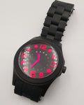 Marc Jacobs Pelly Black Dial Black Silicone Strap Watch for Women - MBM2508