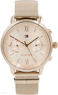 Tommy Hilfiger Blake Quartz Gold Dial Gold Mesh Bracelet Watch for Women - 1782303