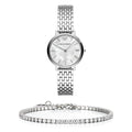 Emporio Armani Mother of Pearl Dial Silver Steel Strap Watch For Women - AR11112