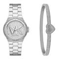 Michael Kors Lennox Quartz Silver Dial Silver Steel Strap Watch For Women - MK7234