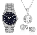 Michael Kors Channing Diamonds Black Dial Silver Steel Strap Watch for Women - MK6089