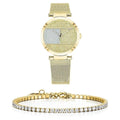 Tommy Hilfiger Lynn Quartz Gold Dial Gold Mesh Bracelet Watch For Women - 1781867