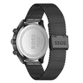 Hugo Boss Gregor Chronograph Black Dial Black Mesh Bracelet Watch For Men - 1514065