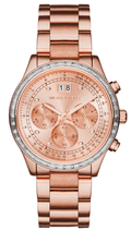 Michael Kors Brinkley Rose Gold Dial Rose Gold Steel Strap Watch for Women - MK6204