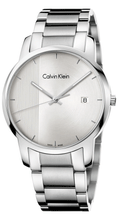 Calvin Klein City Chronograph Silver Dial Silver Steel Strap Watch for Men - K2G2G14X