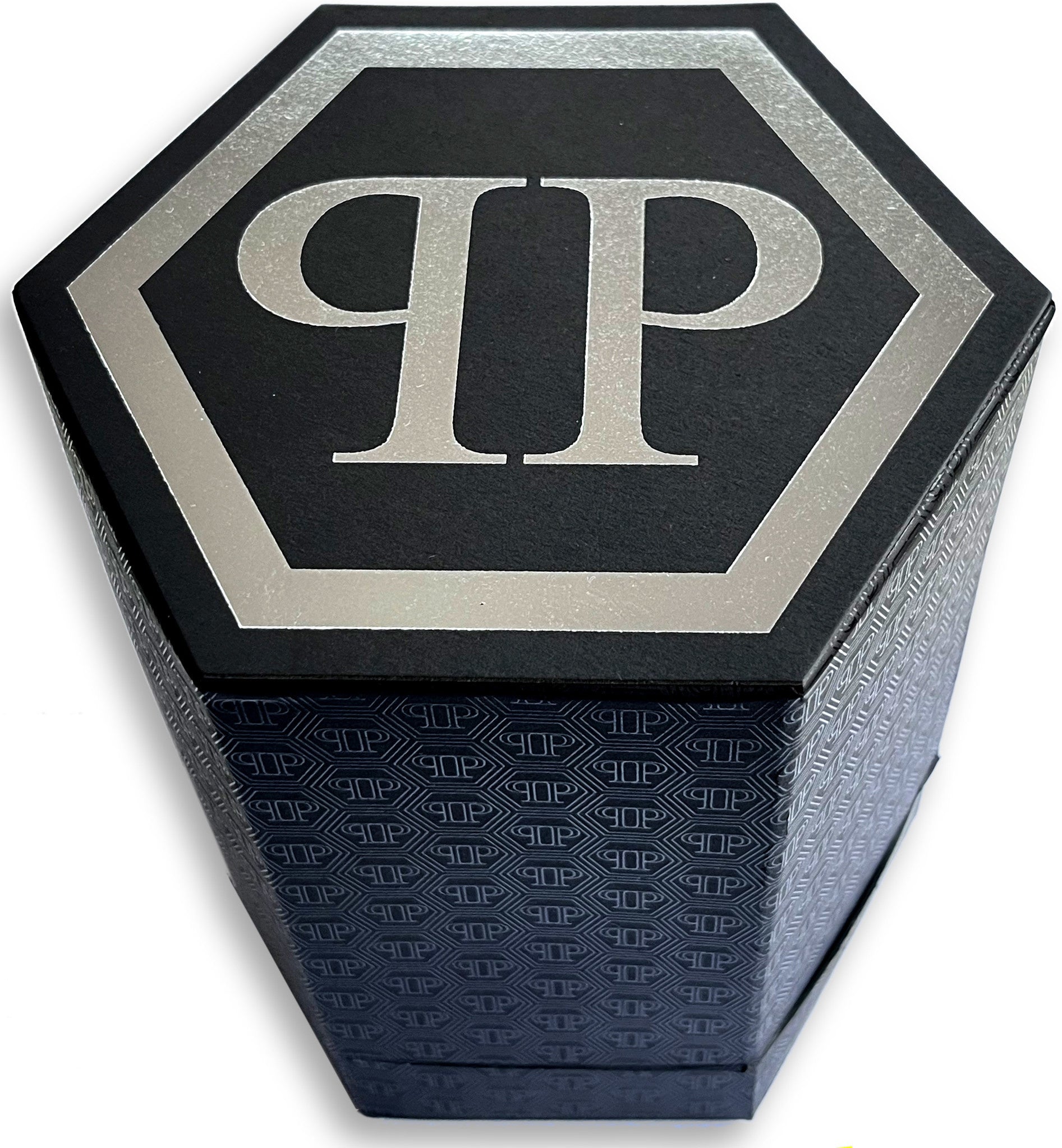 Philipp Plein The $kull Diver Black Dial Silver With Rose Gold Stainless Steel Strap Watch For Men- PWOAA0822