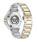 Philipp Plein High-Conic Automatic Gold Dial Silver & Gold Stainless Steel Strap Watch For Men - PWRAA0323