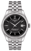Tissot Ballade Powermatic 80 Cosc Black Dial Silver Steel Strap Watch For Men - T108.408.11.057.00