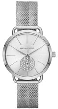 Michael Kors Portia Silver Dial Silver Mesh Bracelet Watch for Women - MK3843