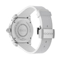 Gucci Dive Tiger White Dial White Rubber Strap Watch For Men - YA136329