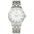 Tissot T Classic Dream White Dial Silver Steel Strap Watch For Men - T129.410.11.013.00