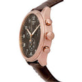 Tissot Chrono XL Black Dial Brown Leather Strap Watch For Men - T116.617.36.057.01