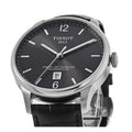 Tissot Chemin Des Tourelles Powermatic 80 Black Dial Black Leather Strap Watch For Men - T099.407.16.447.00