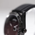 Guess Connoisseur Black Dial Black Silicone Strap Watch For Men - GW0335G1