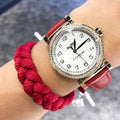 Coach Madison White Dial Red Leather Strap Watch for Women - 14502400