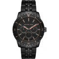 Michael Kors Cunningham Chronograph Black Dial Black Steel Strap Watch For Men - MK7157