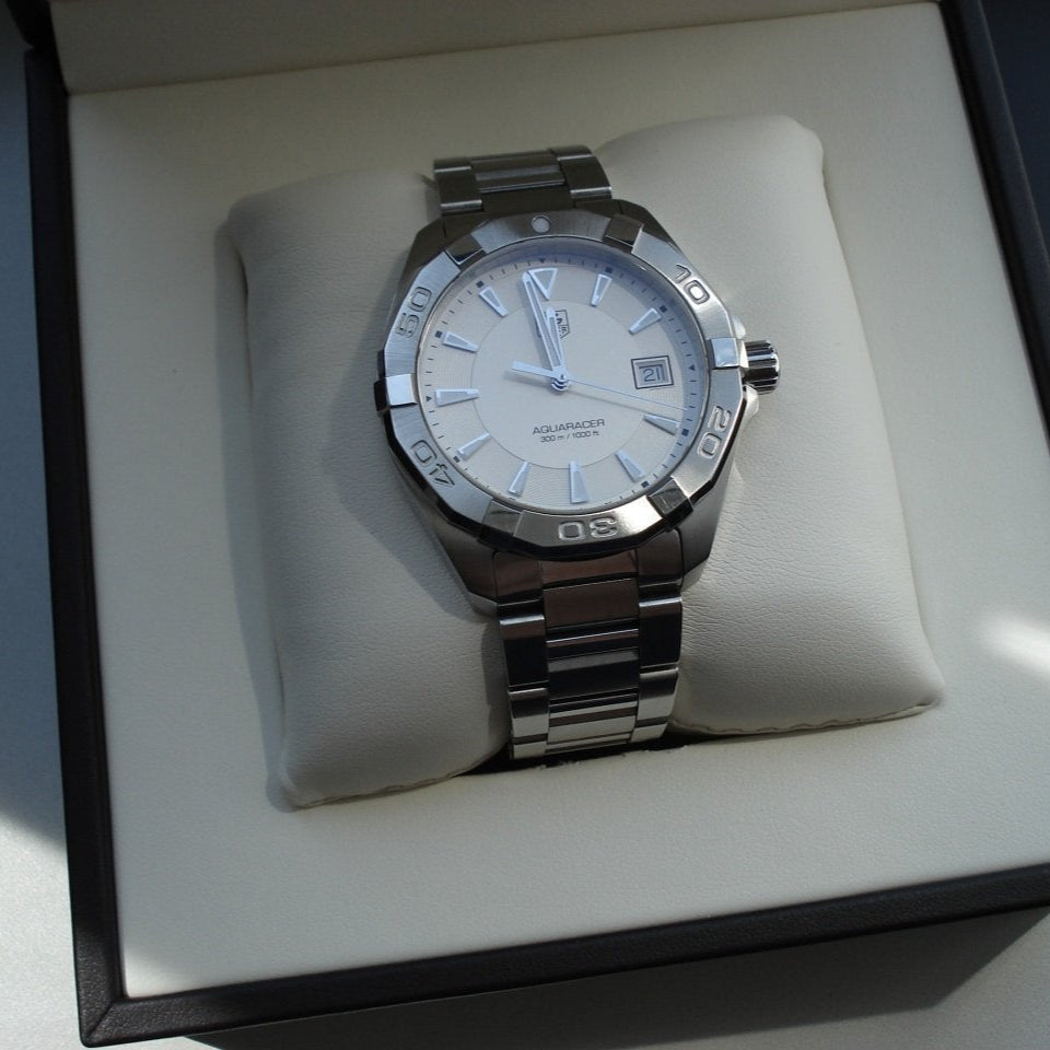Tag Heuer Aquaracer White Dial Watch for Men - WAY1111.BA0928