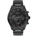 Hugo Boss Pioneer Black Dial Black Steel Strap Watch for Men - 1513714
