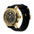 Tory Burch The Tory Chronograph Black Dial Black Leather Strap Watch for Women - TBW1055