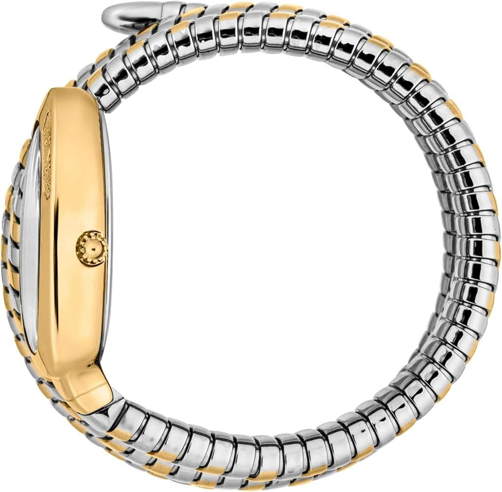 Just Cavalli Cosenza Silver Dial Two Tone Steel Strap Watch for Women - JC1L232M0055