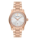 Emporio Armani Federica Analog Mother of Pearl Dial Rose Gold Steel Strap Watch for Women - AR11558