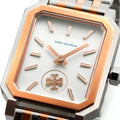 Tory Burch Robinson White Dial Two Tone Steel Strap Watch for Women - TBW1509