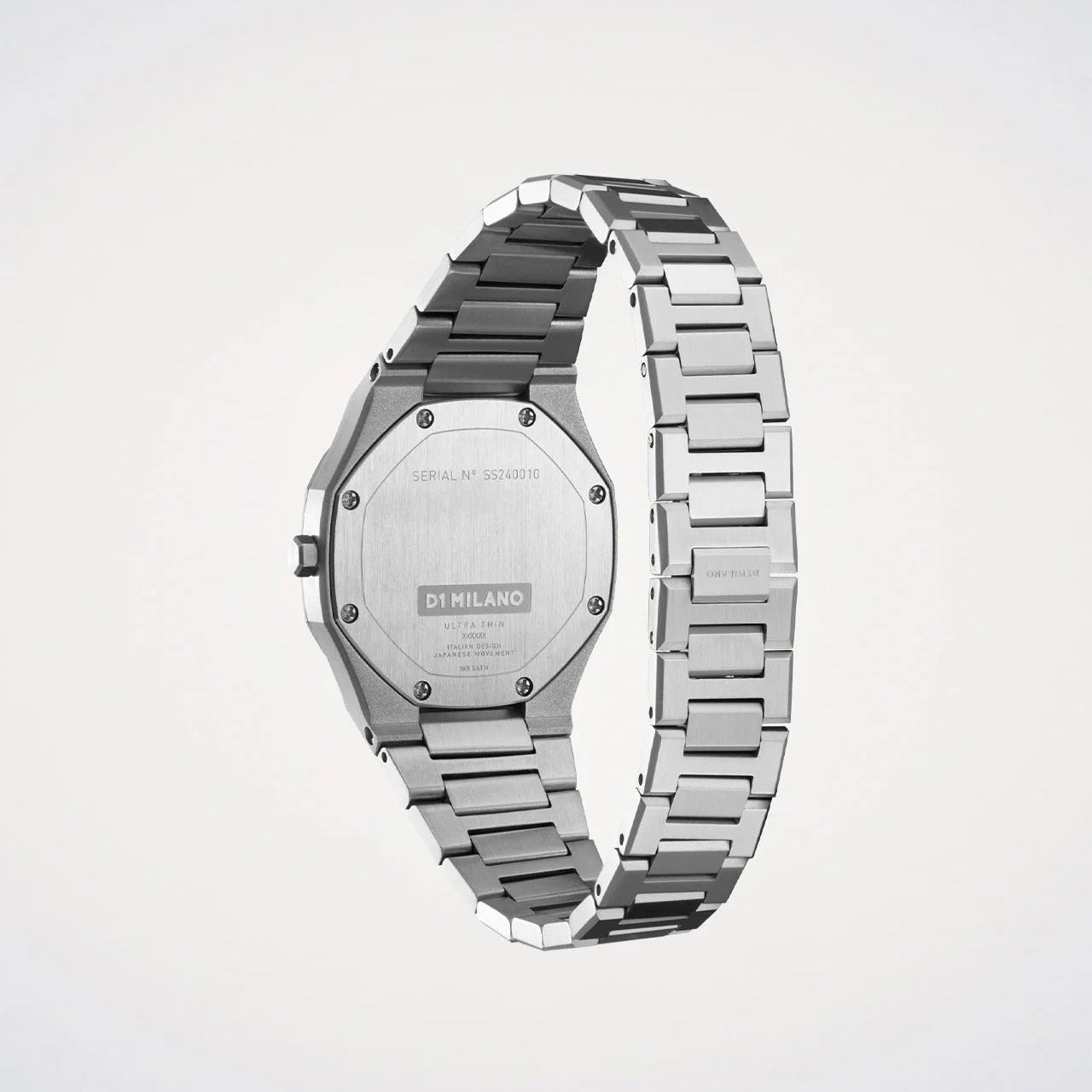 D1 Milano Ultra Thin Silver Dial Silver Steel Strap Watch for Women - D1-UTBL30