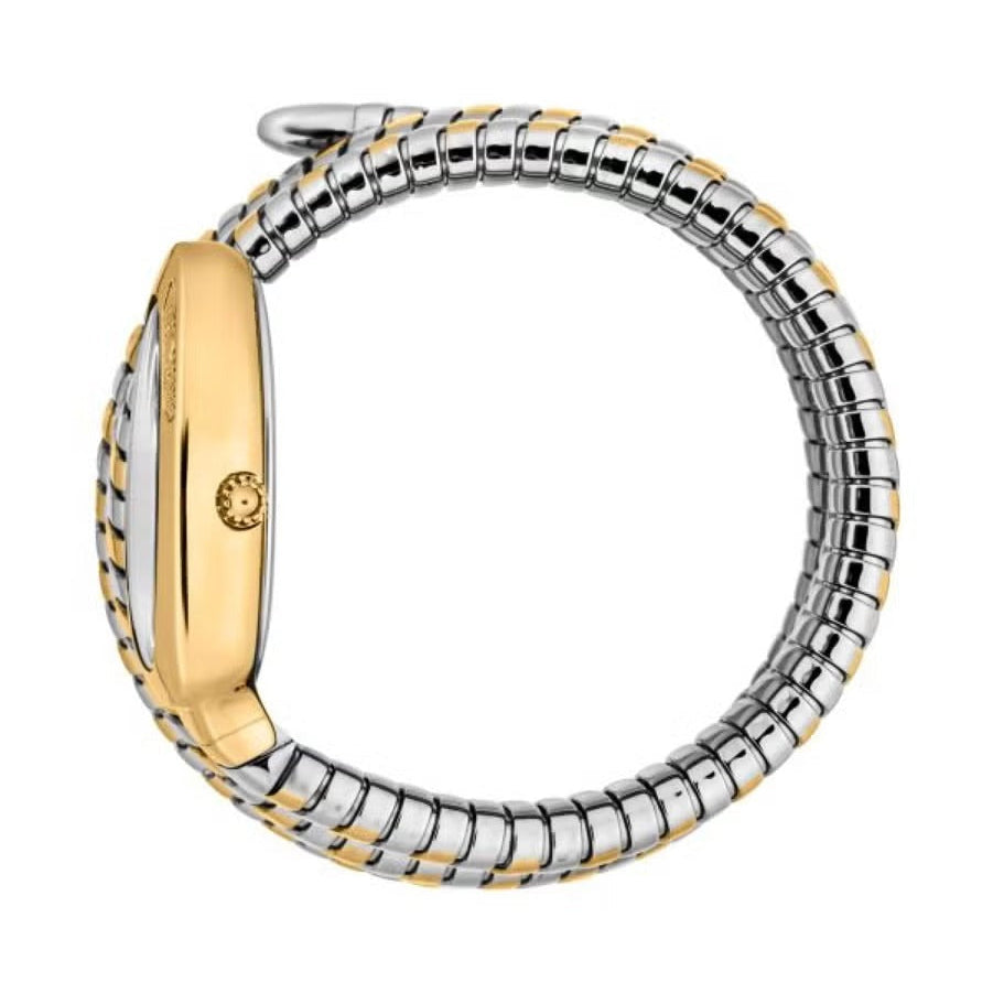 Just Cavalli Cosenza Silver Dial Two Tone Steel Strap Watch for Women - JC1L232M0055