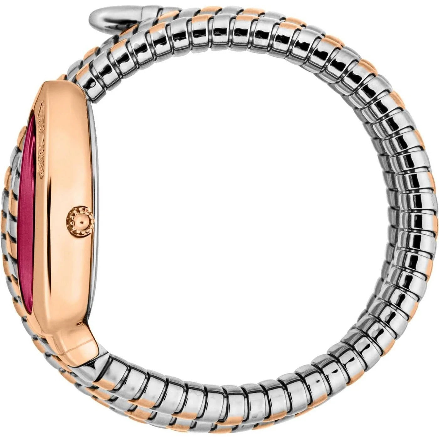 Just Cavalli Cosenza Red Dial Two Tone Steel Strap Watch for Women - JC1L232M0065