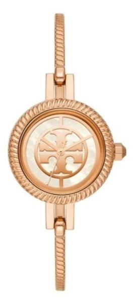 Tory Burch Riva Rose Gold Dial Rose Gold Steel Strap Watch for Women - TBW4037